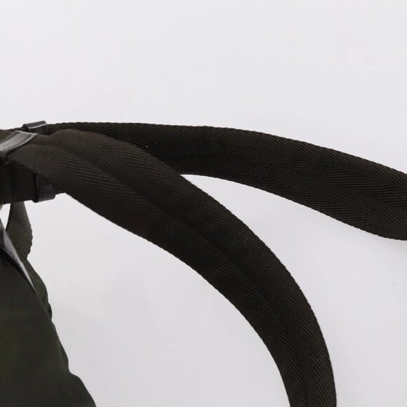 PRADA Backpack Nylon Khaki Silver Auth 147403 - Picture 9 of 16